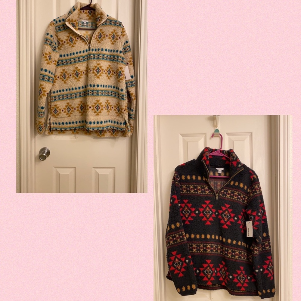 2 SHERPA SWEATERS